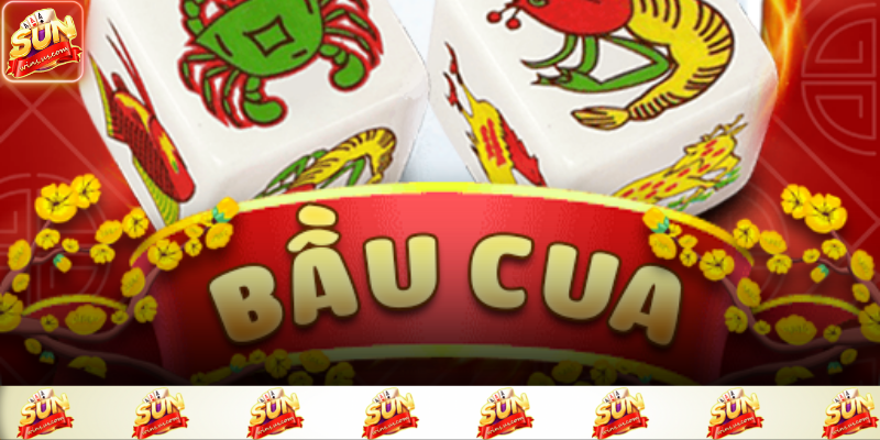 Giao diện bầu cua với các biểu tượng quen thuộc 