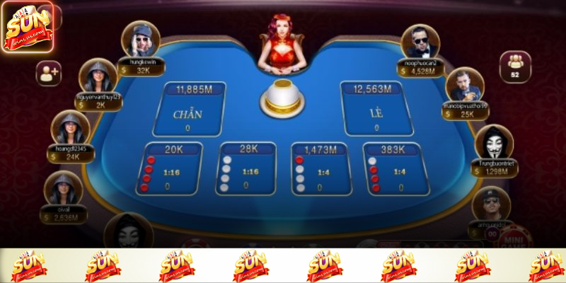 Bảng cược bố trí dễ nhìn giúp thao tác nhanh khi lựa chọn ô cược