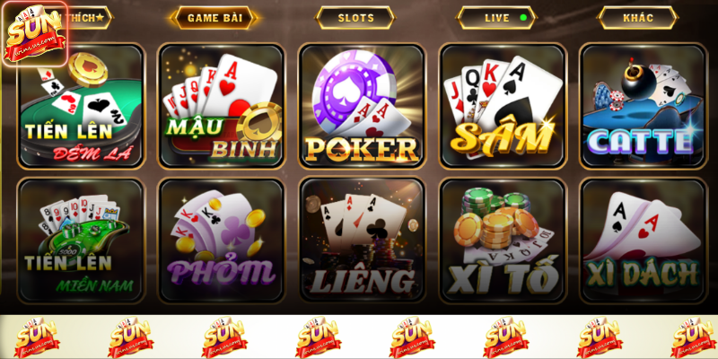 Kho trò chơi đa dạng của Sunwin